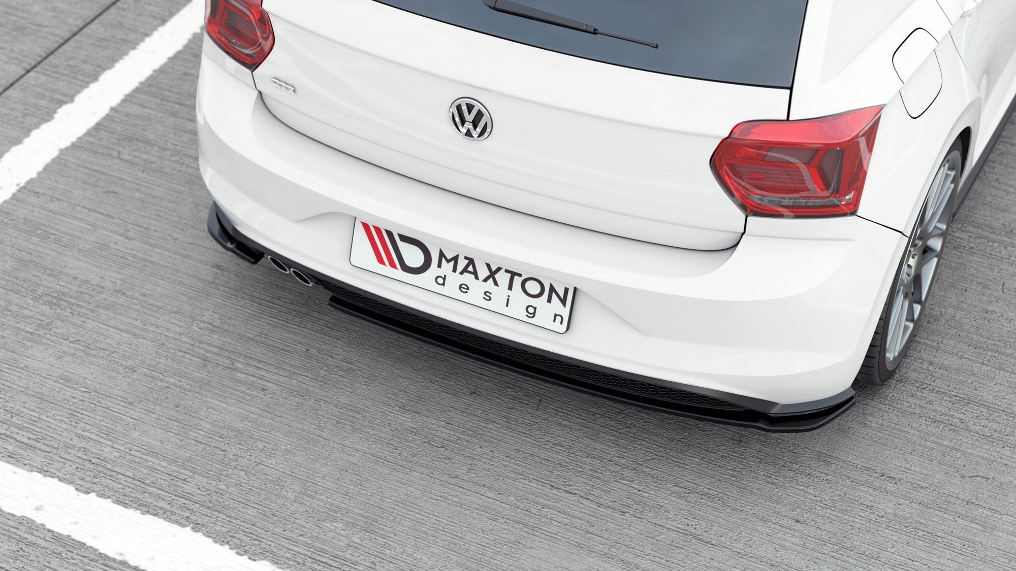 Prelungire splitter bara spate Volkswagen Polo GTI Mk6 2017- v10 - Maxton Design