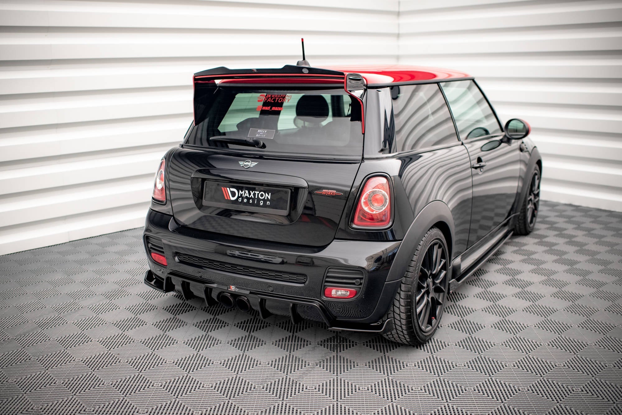 Prelungire splitter bara spate Mini Cooper John Cooper Works R56 2006-2010 v7 - Maxton Design