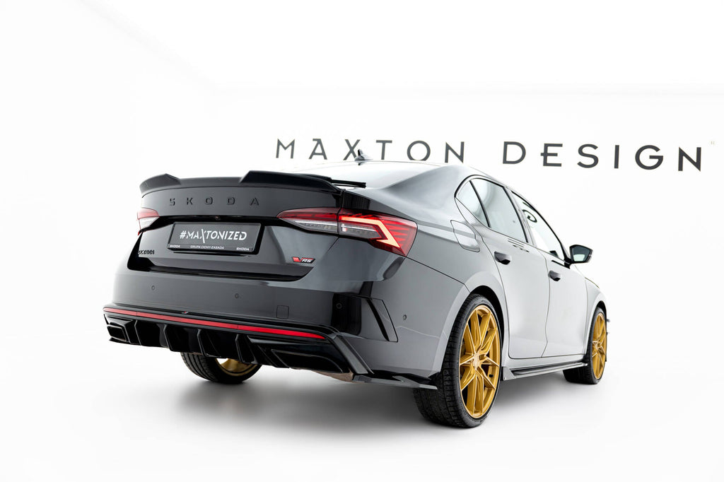 Prelungire splitter bara spate Skoda Octavia RS Liftback / Combi Mk4 / Mk4 Facelift 2020- v20 - Maxton Design
