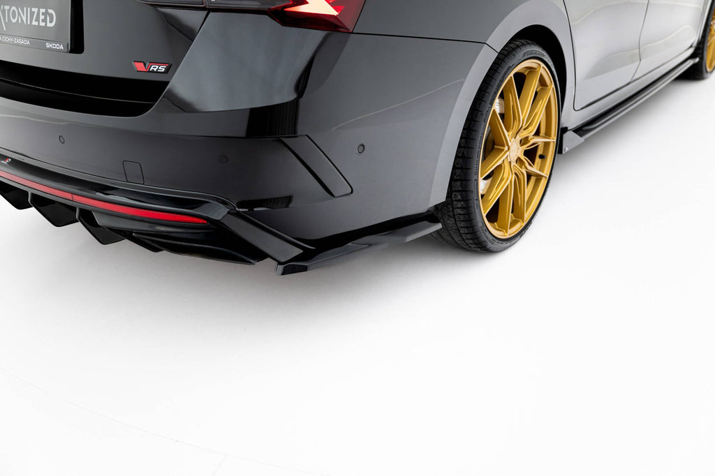 Prelungire splitter bara spate Skoda Octavia RS Liftback / Combi Mk4 / Mk4 Facelift 2020- v20 - Maxton Design