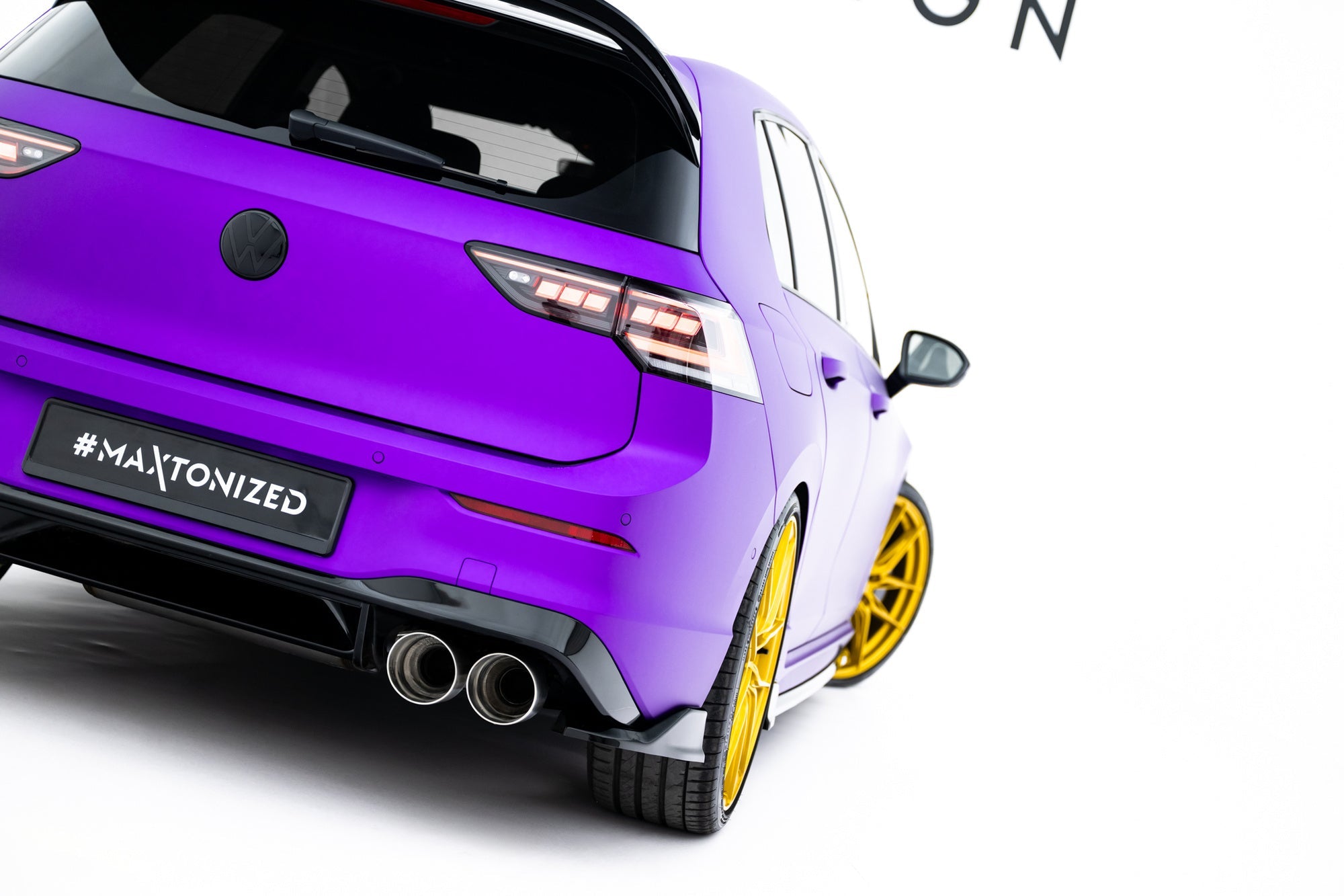 Prelungire splitter bara spate Volkswagen Golf R Mk8 / Mk8 Facelift 2019- v55 - Maxton Design