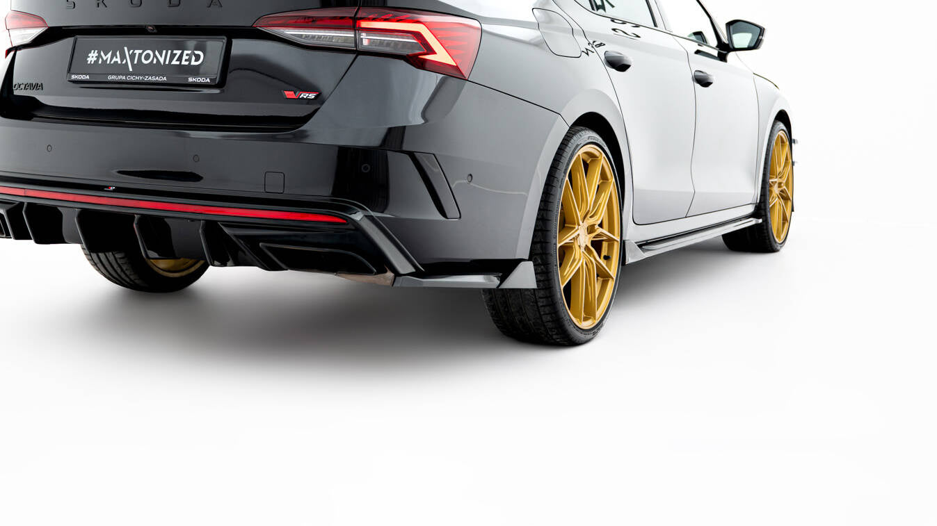 Prelungire splitter bara spate Skoda Octavia RS Liftback / Combi Mk4 / Mk4 Facelift 2020- v21 - Maxton Design