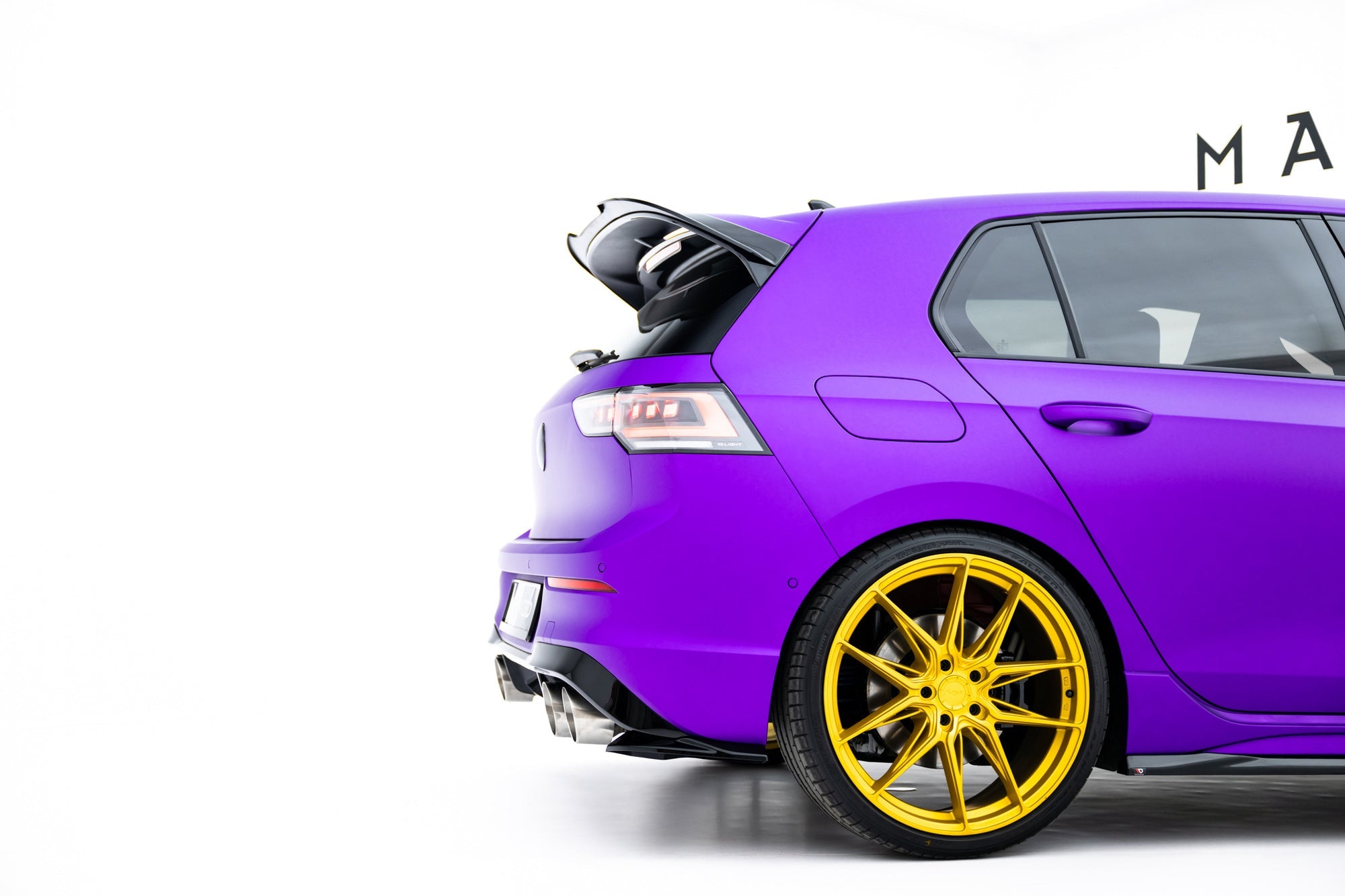 Prelungire splitter bara spate Volkswagen Golf R Mk8 / Mk8 Facelift 2019- v56 - Maxton Design