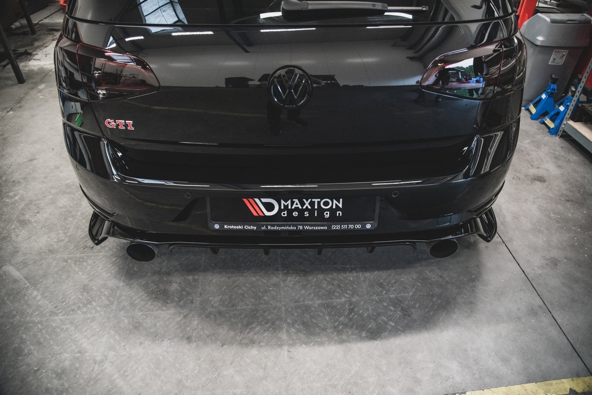 Prelungire splitter bara spate Volkswagen Golf 7 GTI TCR 2019 v1 - Maxton Design