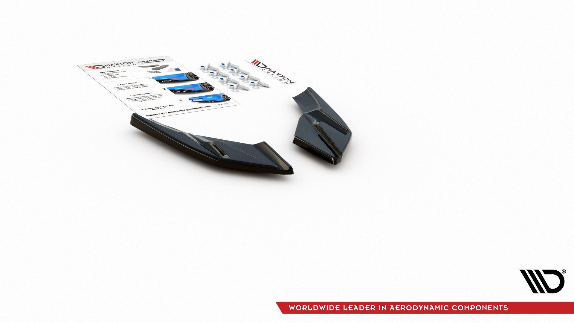 Prelungire splitter bara spate Volkswagen Golf 8 2019- v2 - Maxton Design