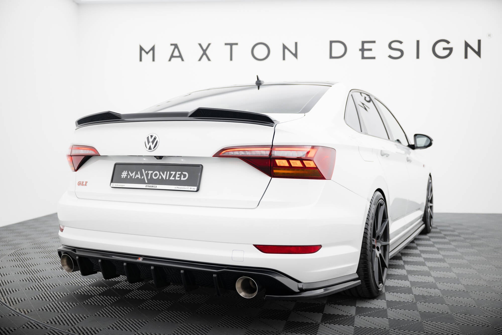 Prelungire splitter bara spate Volkswagen Jetta GLI Mk7 2018-2021 v5 - Maxton Design