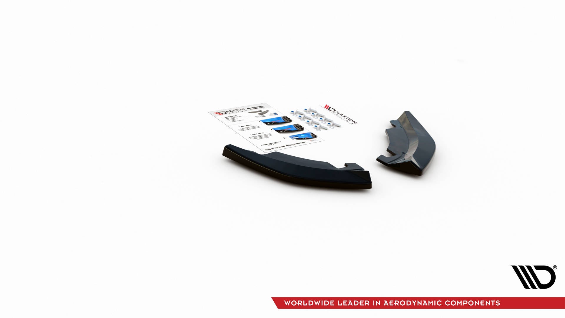 Prelungire splitter bara spate Volkswagen T-Roc Mk1 2017- v2 - Maxton Design