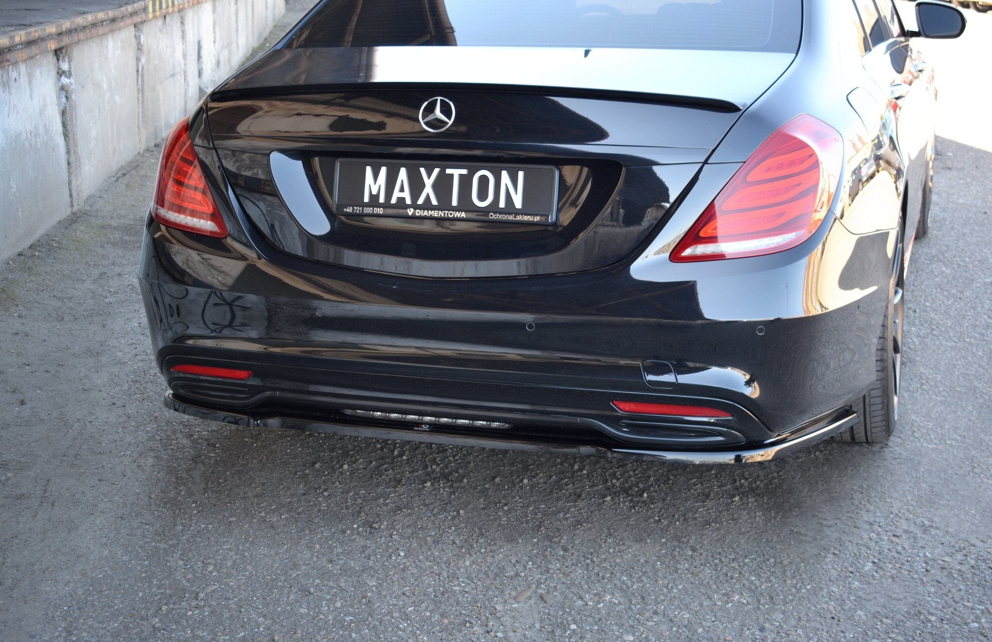 Prelungire splitter bara spate Mercedes S Class W222 Amg-Line 2013-2017 v1 - Maxton Design