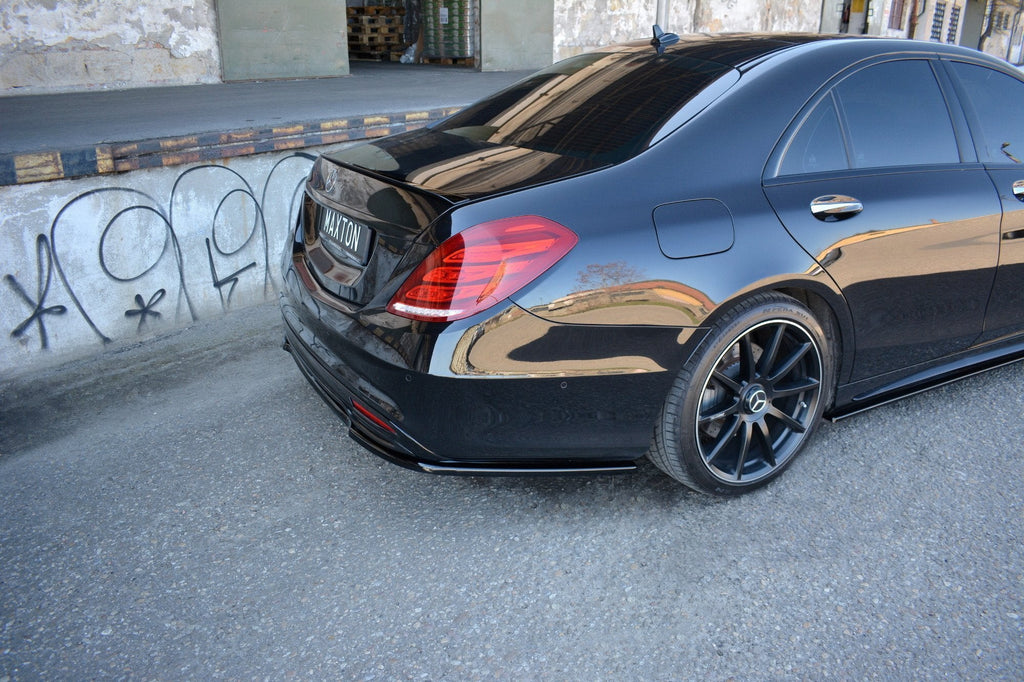 Prelungire splitter bara spate Mercedes S Class W222 Amg-Line 2013-2017 v1 - Maxton Design