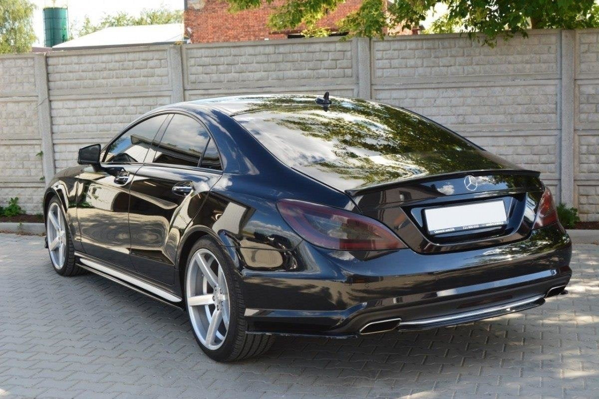 Prelungire splitter bara spate Mercedes CLS C218 Amg Line 2011-2014 v5 - Maxton Design