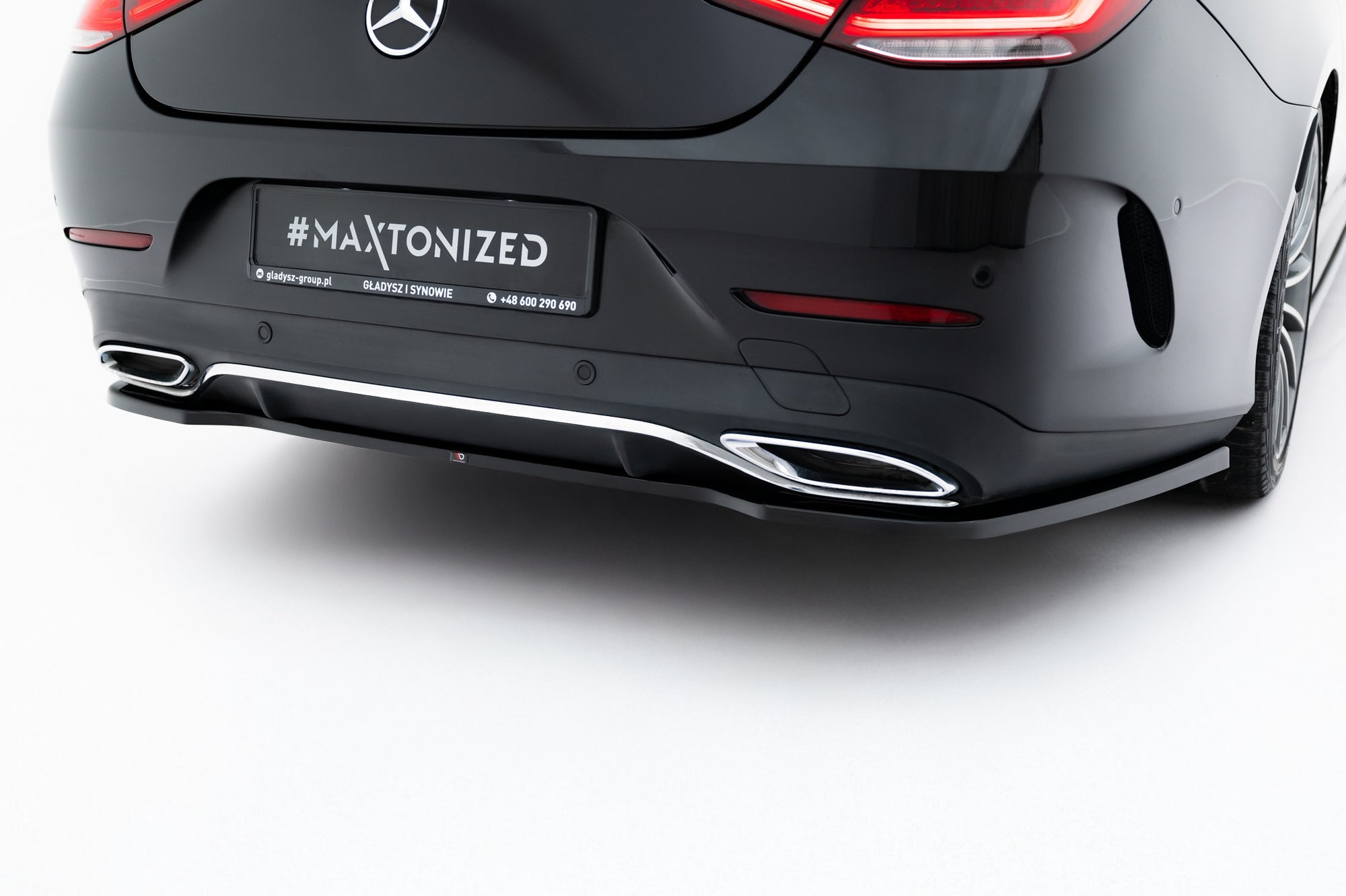 Prelungire splitter bara spate Mercedes CLS C257 AMG-Line 2018- v2 - Maxton Design