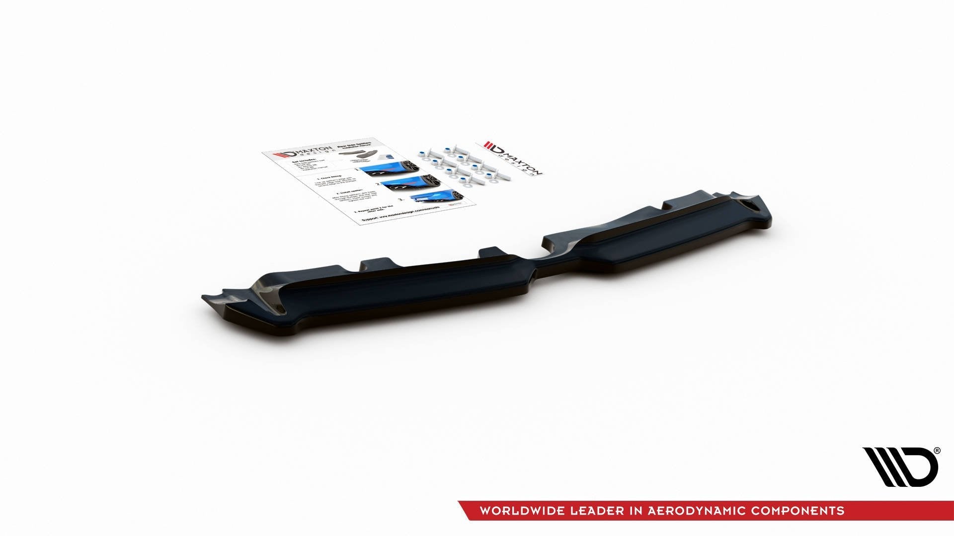 Prelungire splitter bara spate Mini Countryman Mk2 F60 JCW 2020- v2 - Maxton Design
