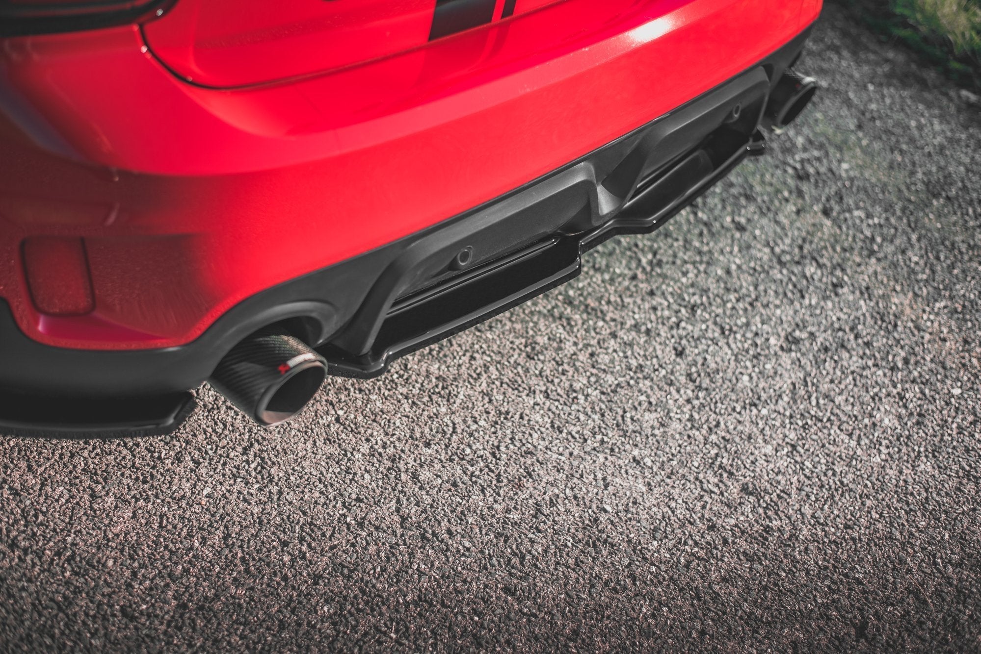 Prelungire splitter bara spate Mini Countryman Mk2 F60 JCW 2020- v2 - Maxton Design