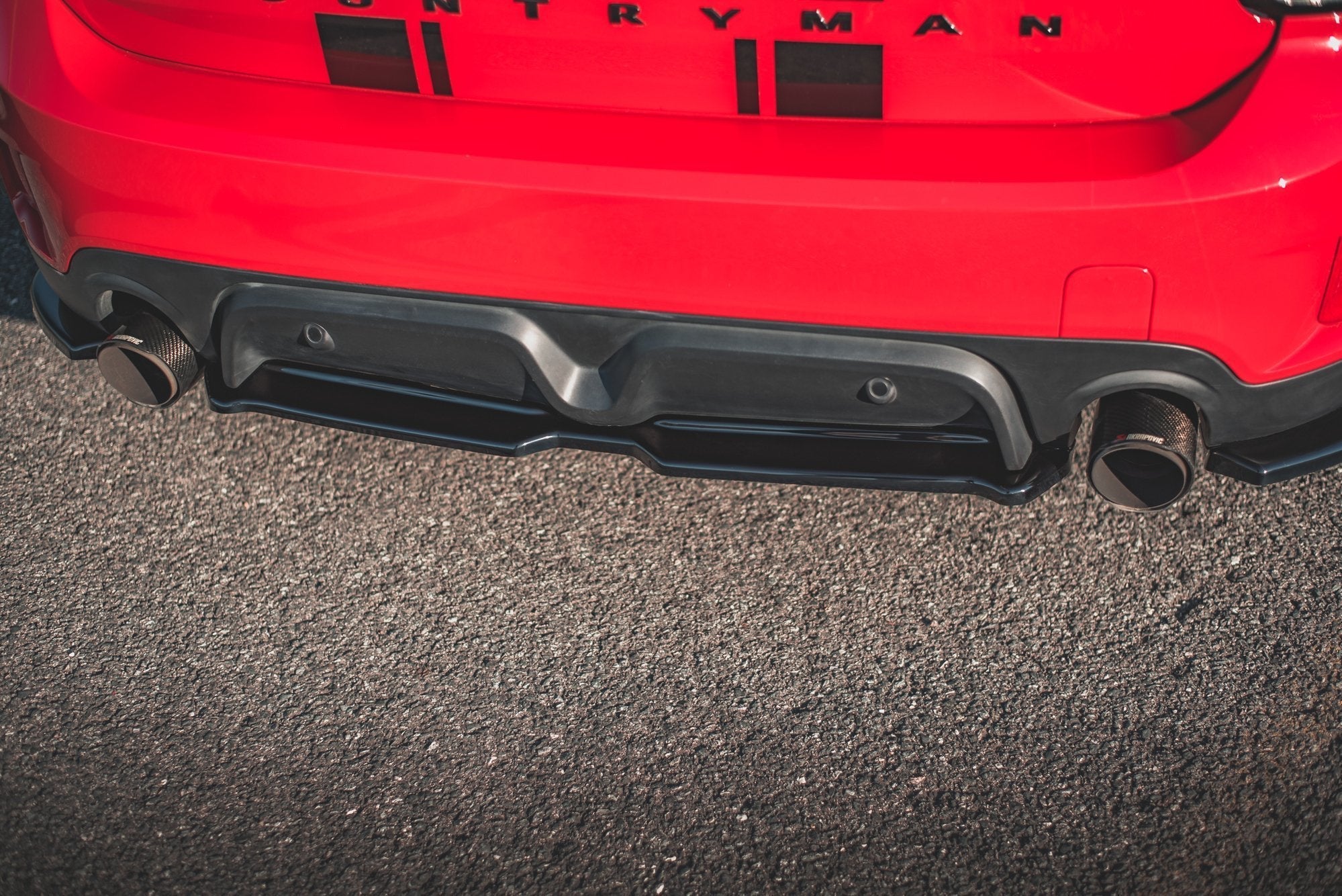 Prelungire splitter bara spate Mini Countryman Mk2 F60 JCW 2020- v2 - Maxton Design