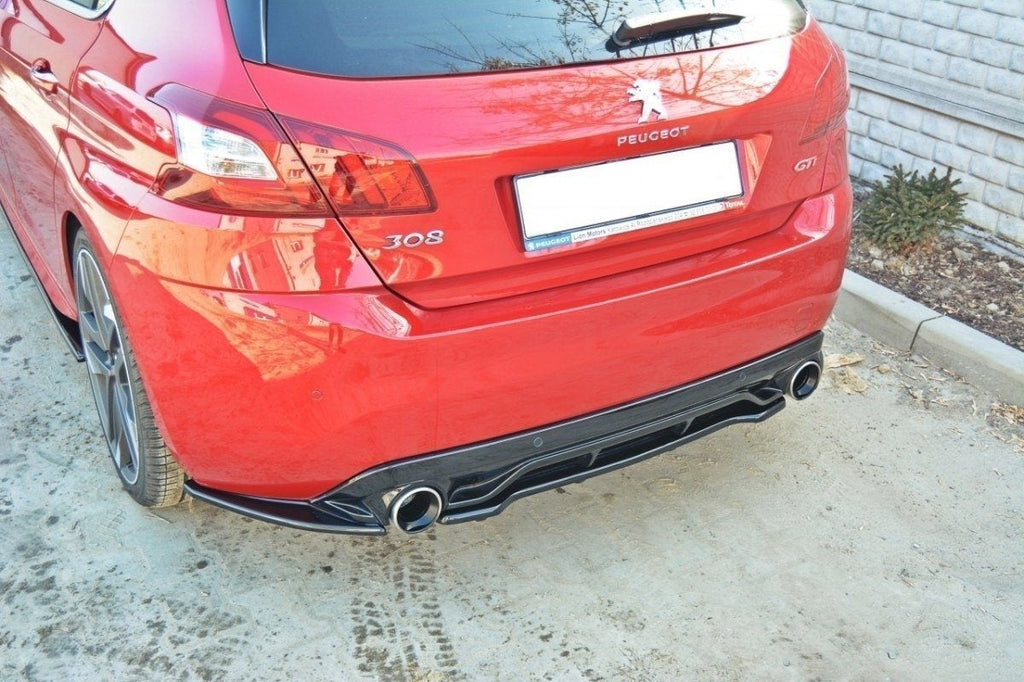 Prelungire splitter bara spate Peugeot 308 T9 GTI 2015-2018 v2 - Maxton Design