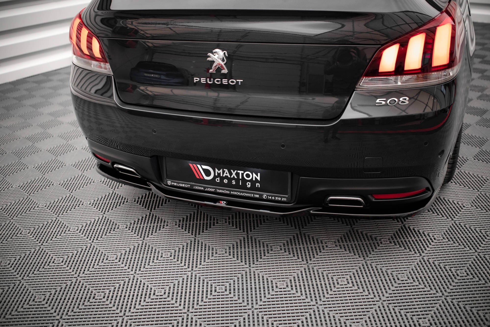 Prelungire splitter bara spate Peugeot 508 GT Mk1 Facelift 2014-2018 v1 - Maxton Design