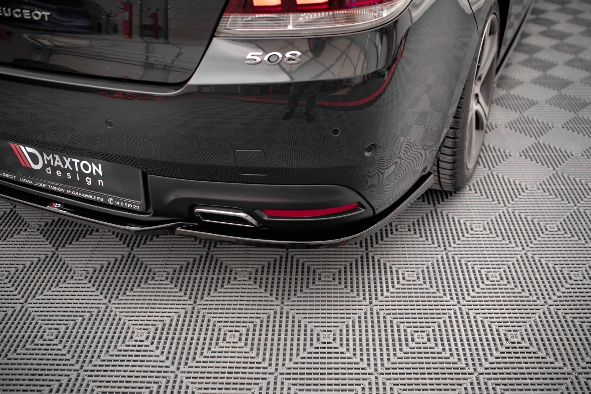 Prelungire splitter bara spate Peugeot 508 GT Mk1 Facelift 2014-2018 v1 - Maxton Design