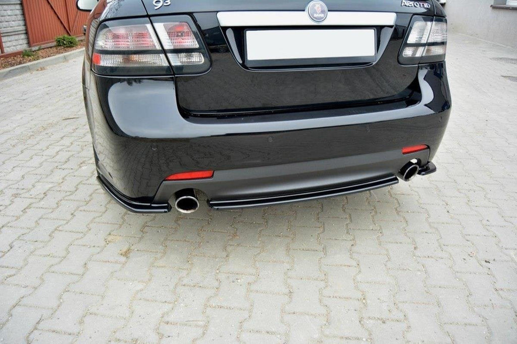 Prelungire splitter bara spate Saab 9-3 Aero Mk2 Facelift 2007-2012 v4 - Maxton Design