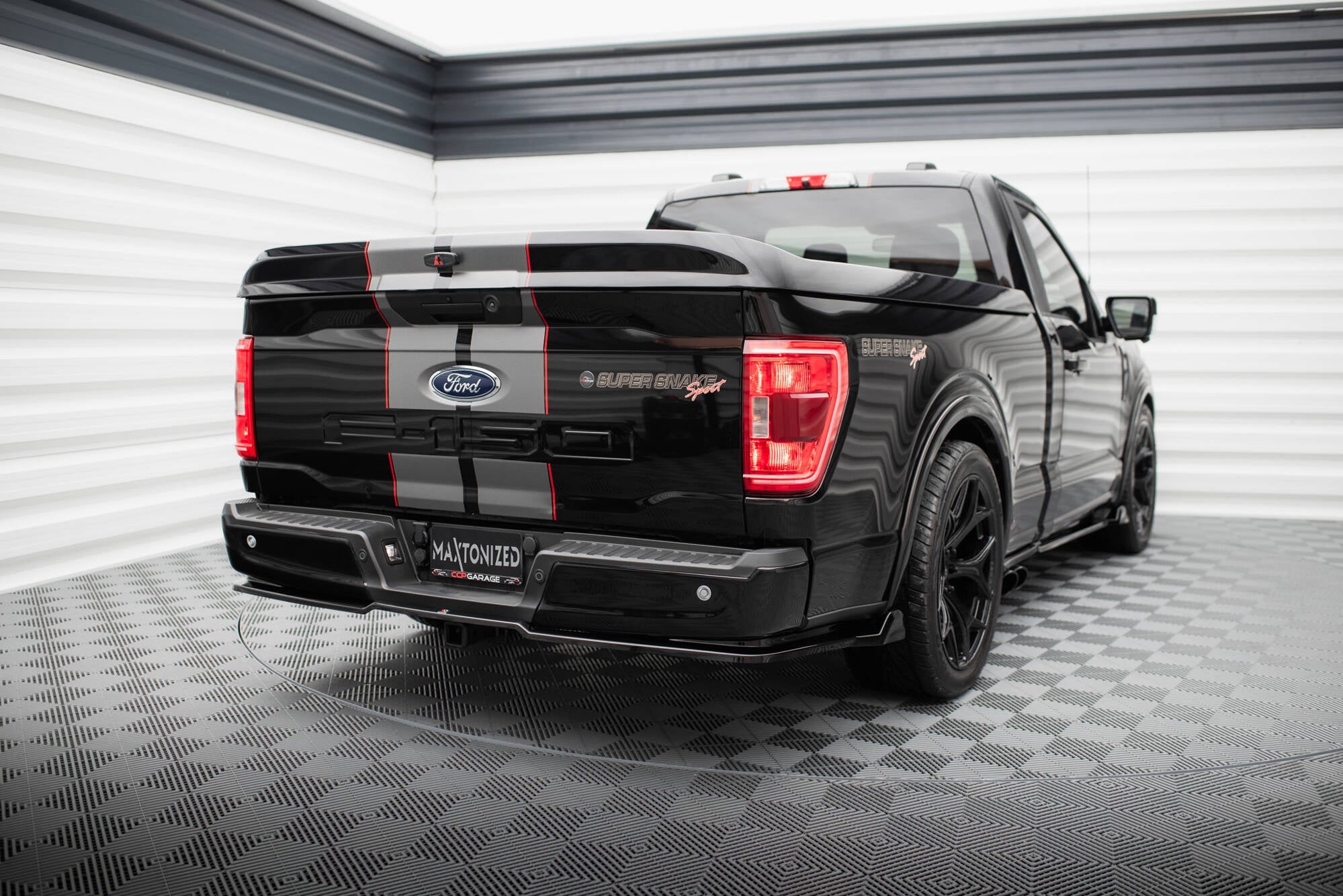 Prelungire splitter bara spate Shelby F150 Super Snake 2020- v1 - Maxton Design