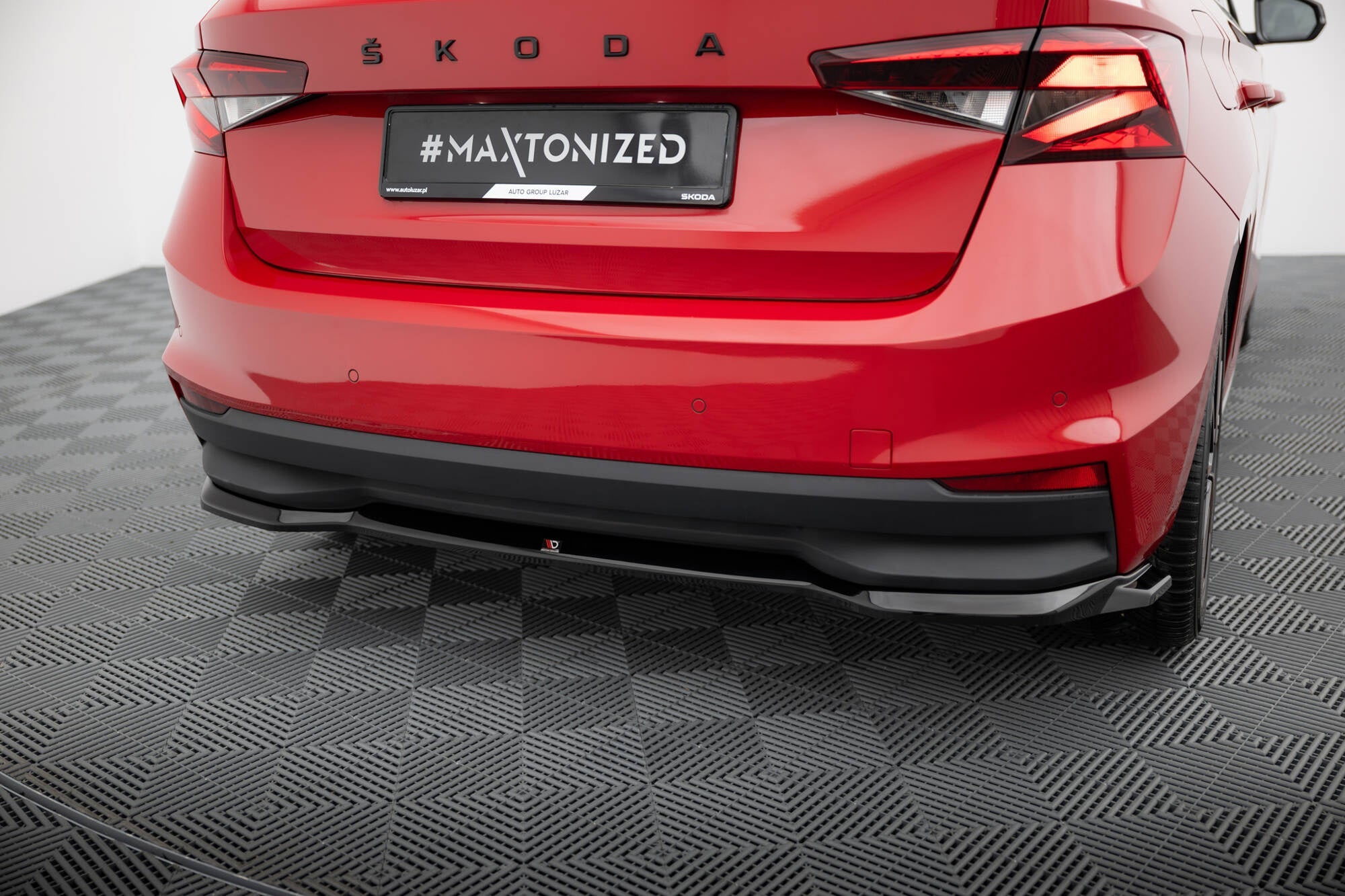 Prelungire splitter bara spate Skoda Fabia Mk4 2021- v5 - Maxton Design