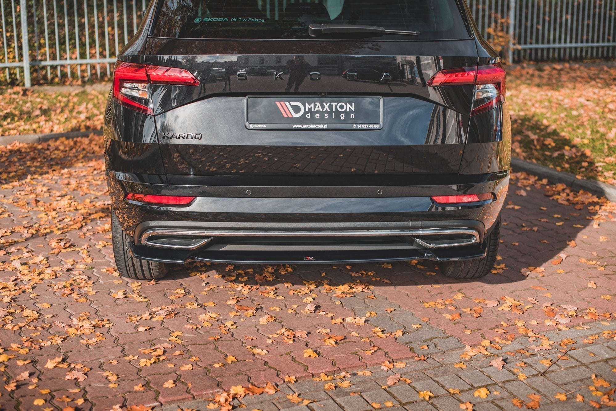 Prelungire splitter bara spate Skoda Karoq Sportline 2017- v1 - Maxton Design