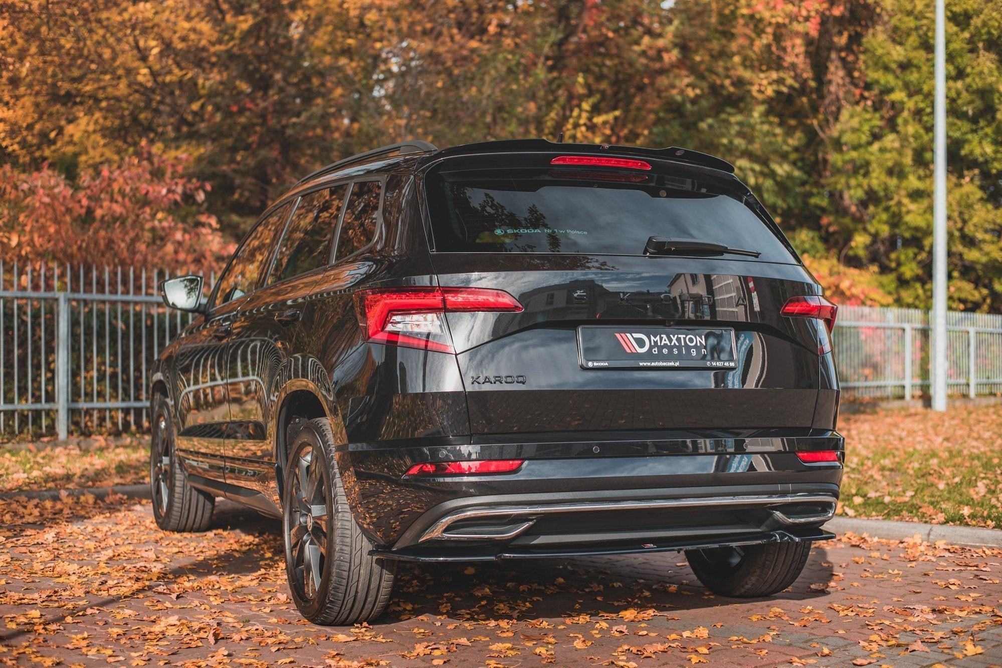 Prelungire splitter bara spate Skoda Karoq Sportline 2017- v1 - Maxton Design
