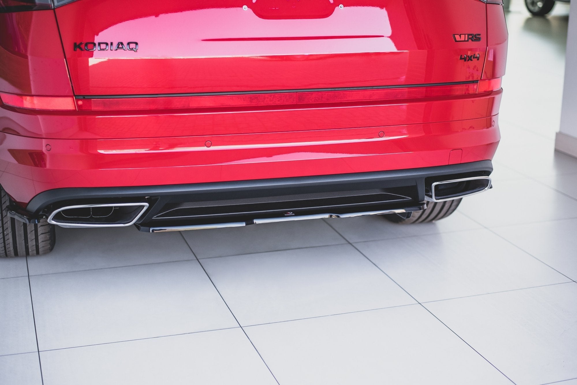 Prelungire splitter bara spate Skoda Kodiaq RS 2017-2023 v5 - Maxton Design