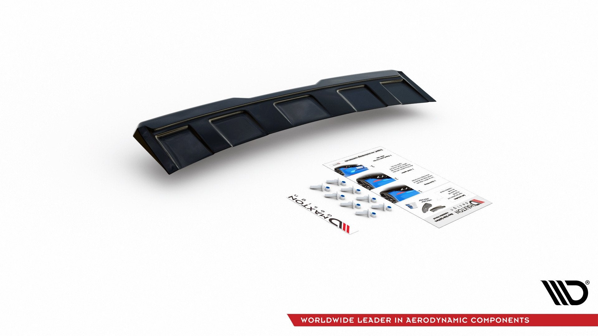 Prelungire splitter bara spate Skoda Kodiaq RS 2017-2023 v5 - Maxton Design