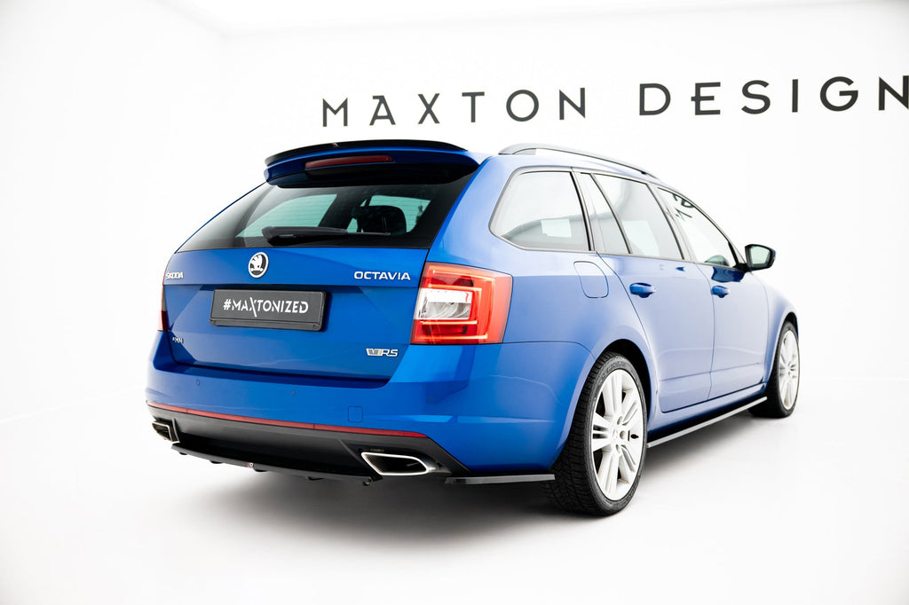 Prelungire splitter bara spate Skoda Octavia Mk3 RS Facelift 2017- v4 - Maxton Design