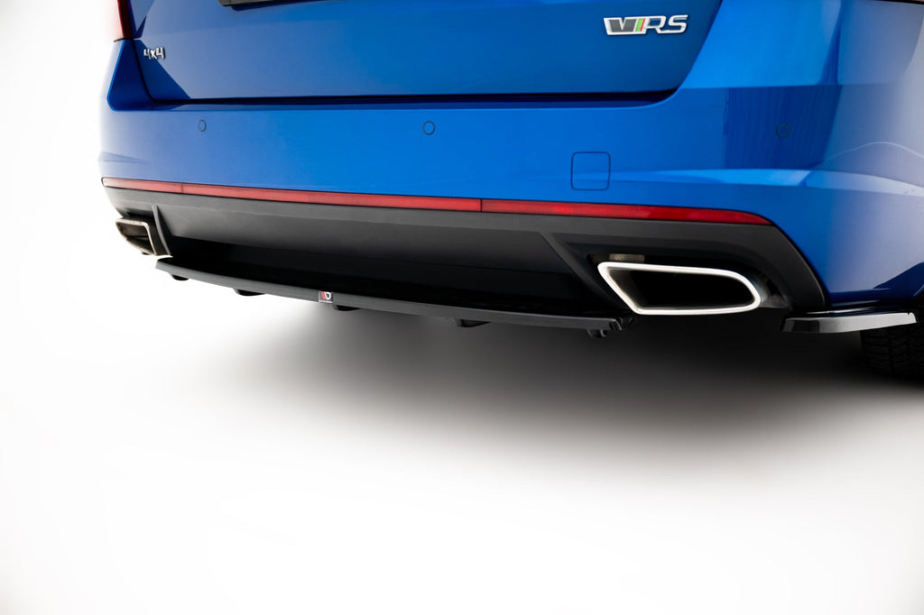 Prelungire splitter bara spate Skoda Octavia Mk3 RS Facelift 2017- v4 - Maxton Design