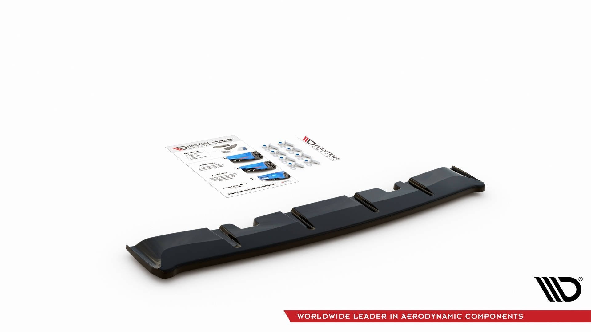 Prelungire splitter bara spate Volkswagen Golf 8 GTI Clubsport 2020- v20 - Maxton Design