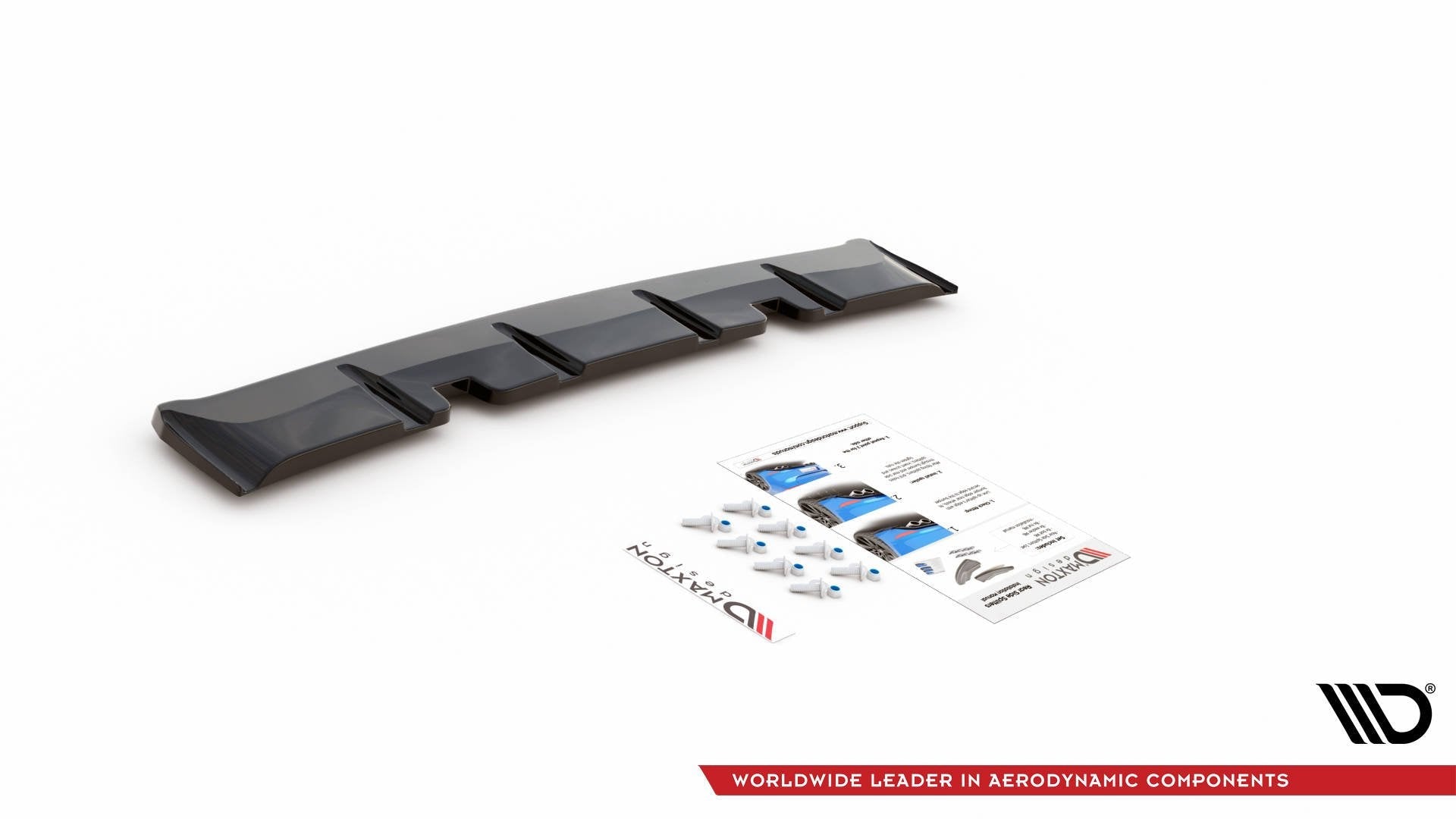 Prelungire splitter bara spate Volkswagen Golf 8 GTI Clubsport 2020- v20 - Maxton Design