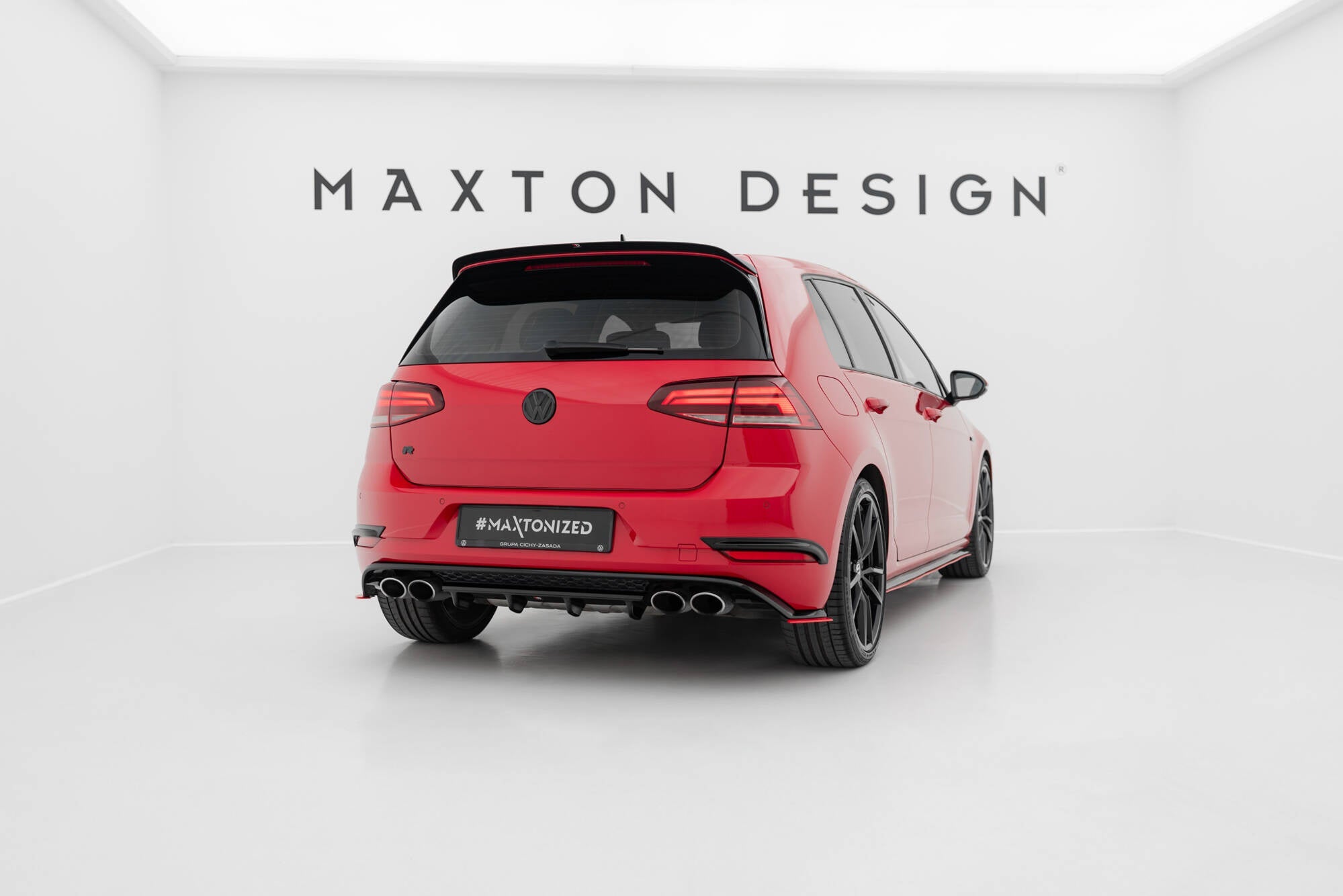 Prelungire splitter bara spate Volkswagen Golf 7 R Facelift 2017- v17 - Maxton Design