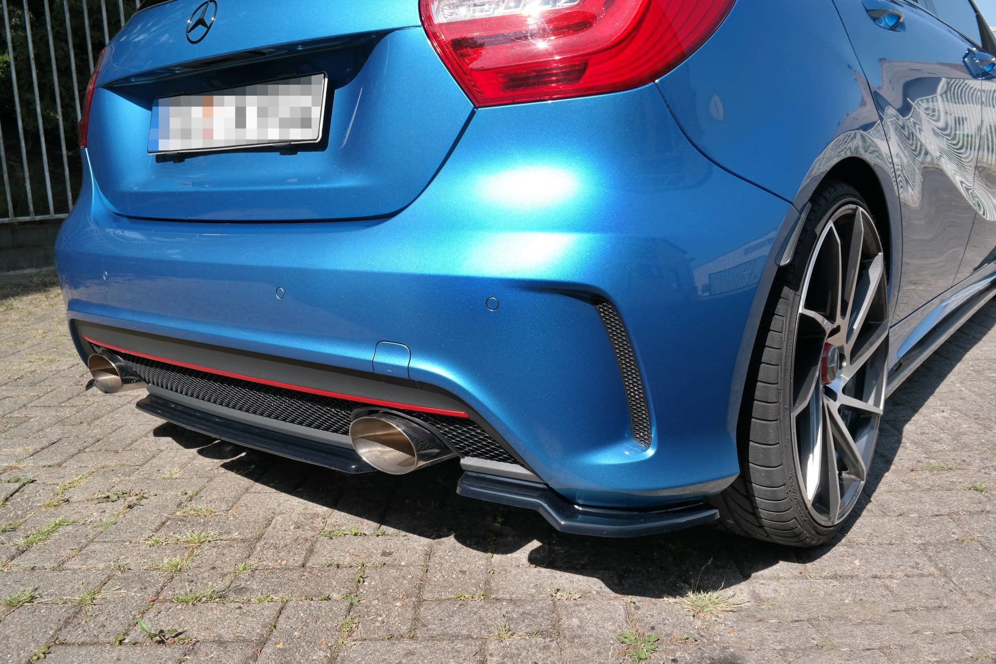 Prelungire splitter bara spate Mercedes A Class W176 Amg-Line 2013-2015 v4 - Maxton Design
