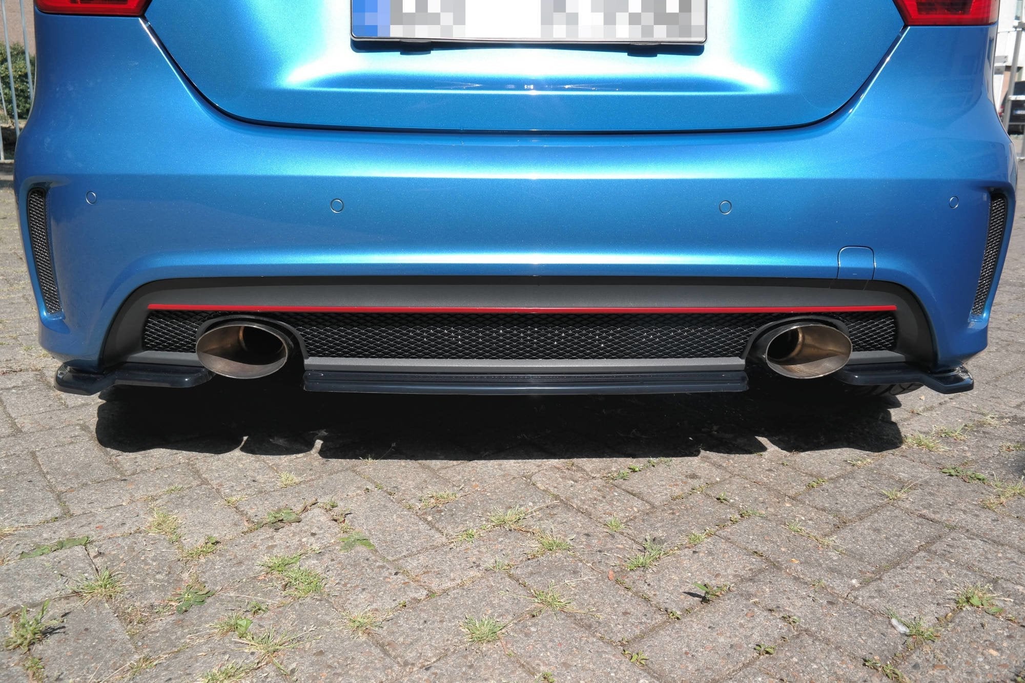 Prelungire splitter bara spate Mercedes A Class W176 Amg-Line 2013-2015 v3 - Maxton Design