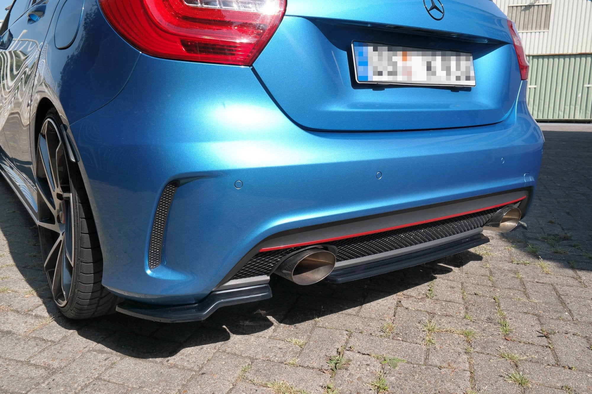 Prelungire splitter bara spate Mercedes A Class W176 Amg-Line 2013-2015 v4 - Maxton Design