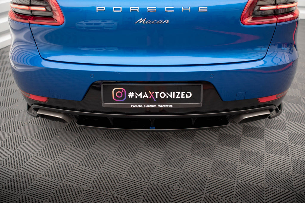 Prelungire splitter bara spate Porsche Macan Mk1 2014-2018 v2 - Maxton Design