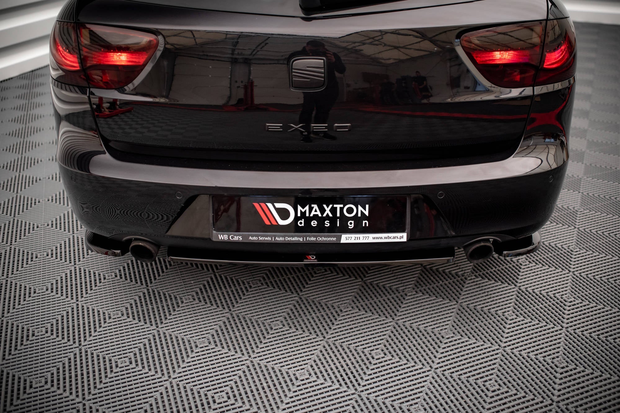 Prelungire splitter bara spate Seat Exeo 2008-2013 v2 - Maxton Design