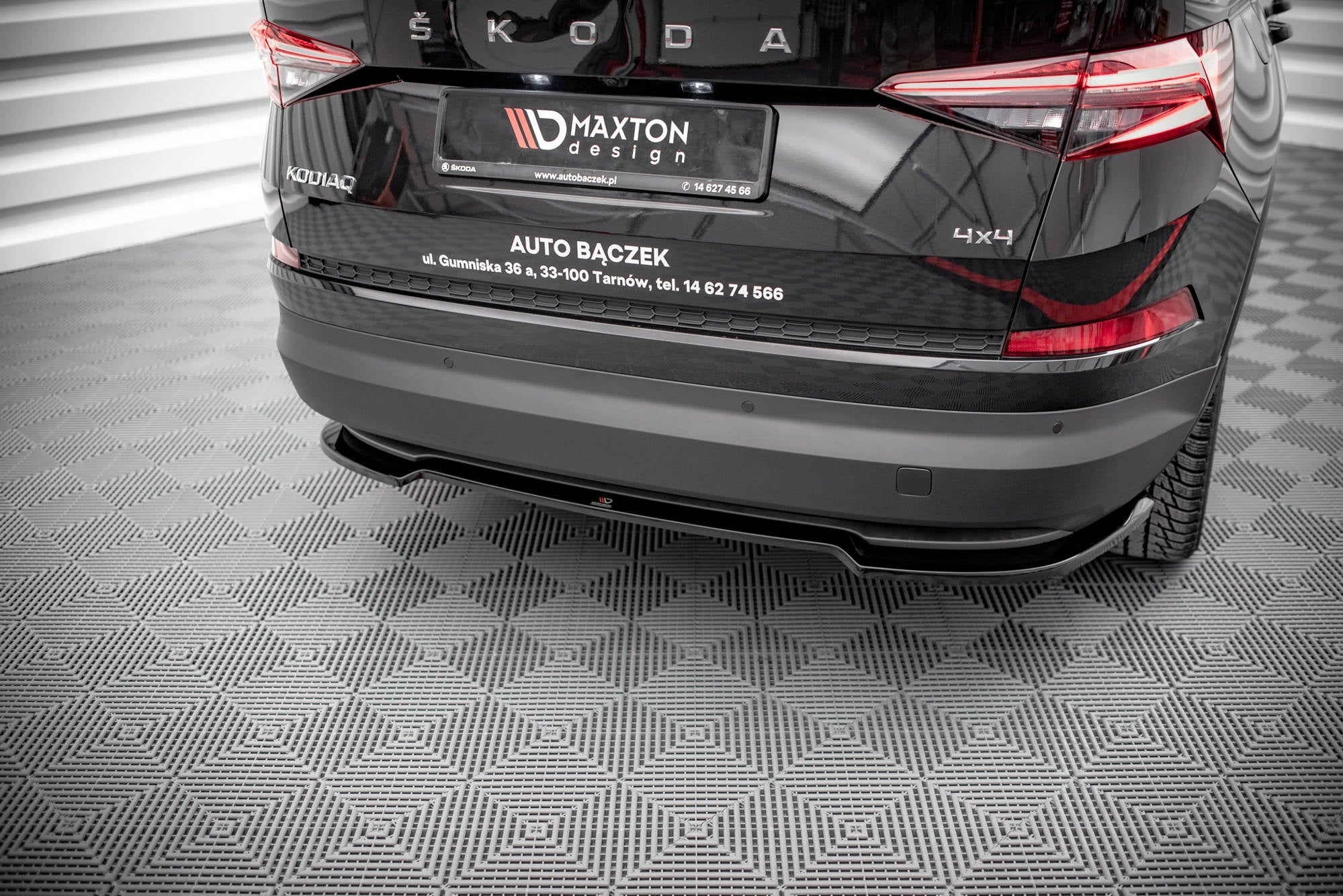 Prelungire splitter bara spate Skoda Kodiaq Mk1 Facelift 2019- v7 - Maxton Design