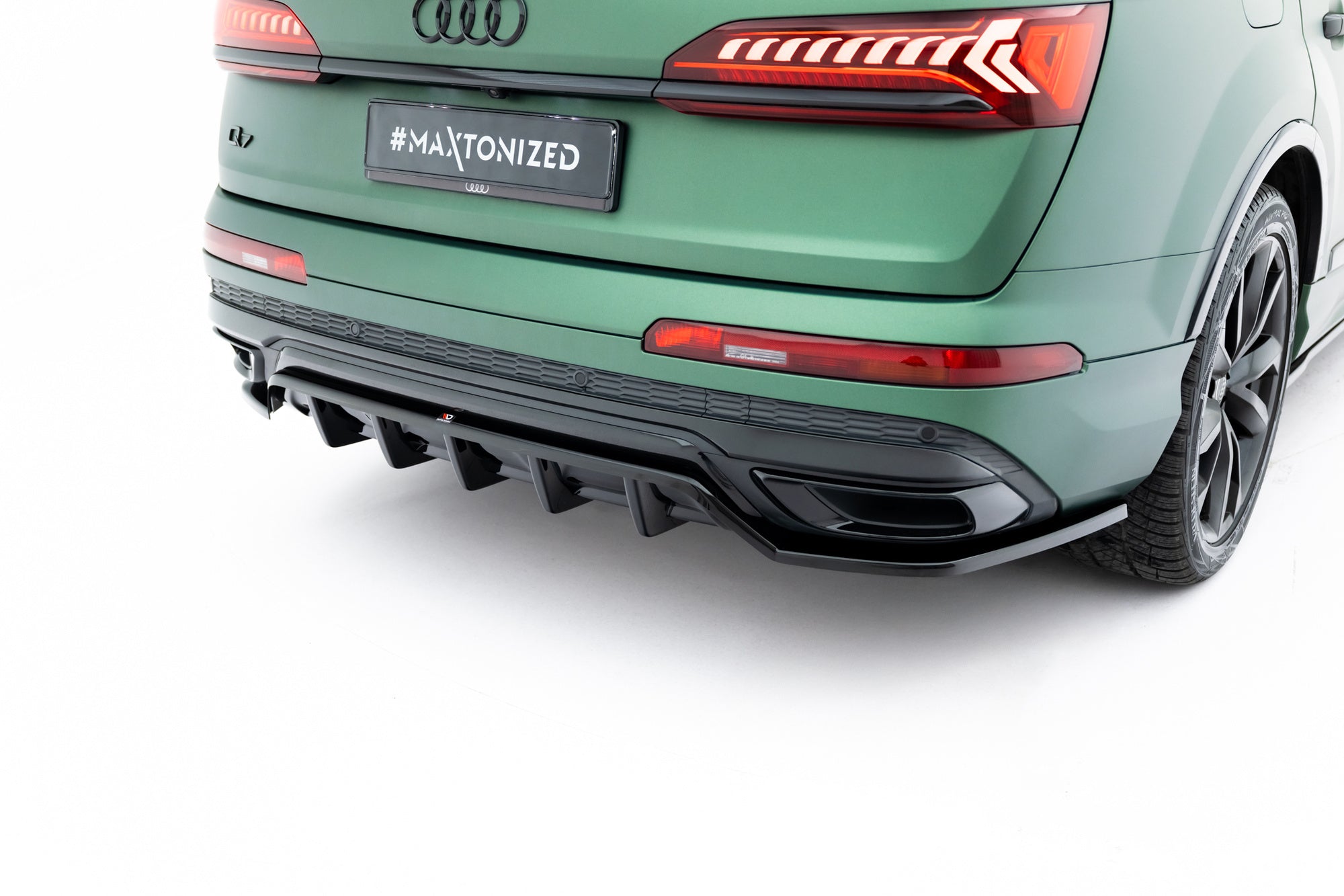 Prelungire splitter bara spate Audi Q7 S-Line Mk2 Facelift 2019-2023 v8 - Maxton Design