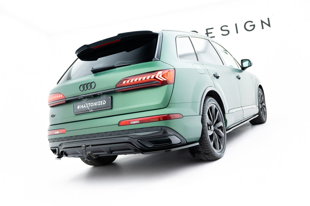 Prelungire splitter bara spate Audi Q7 S-Line Mk2 Facelift 2019-2023 v8 - Maxton Design