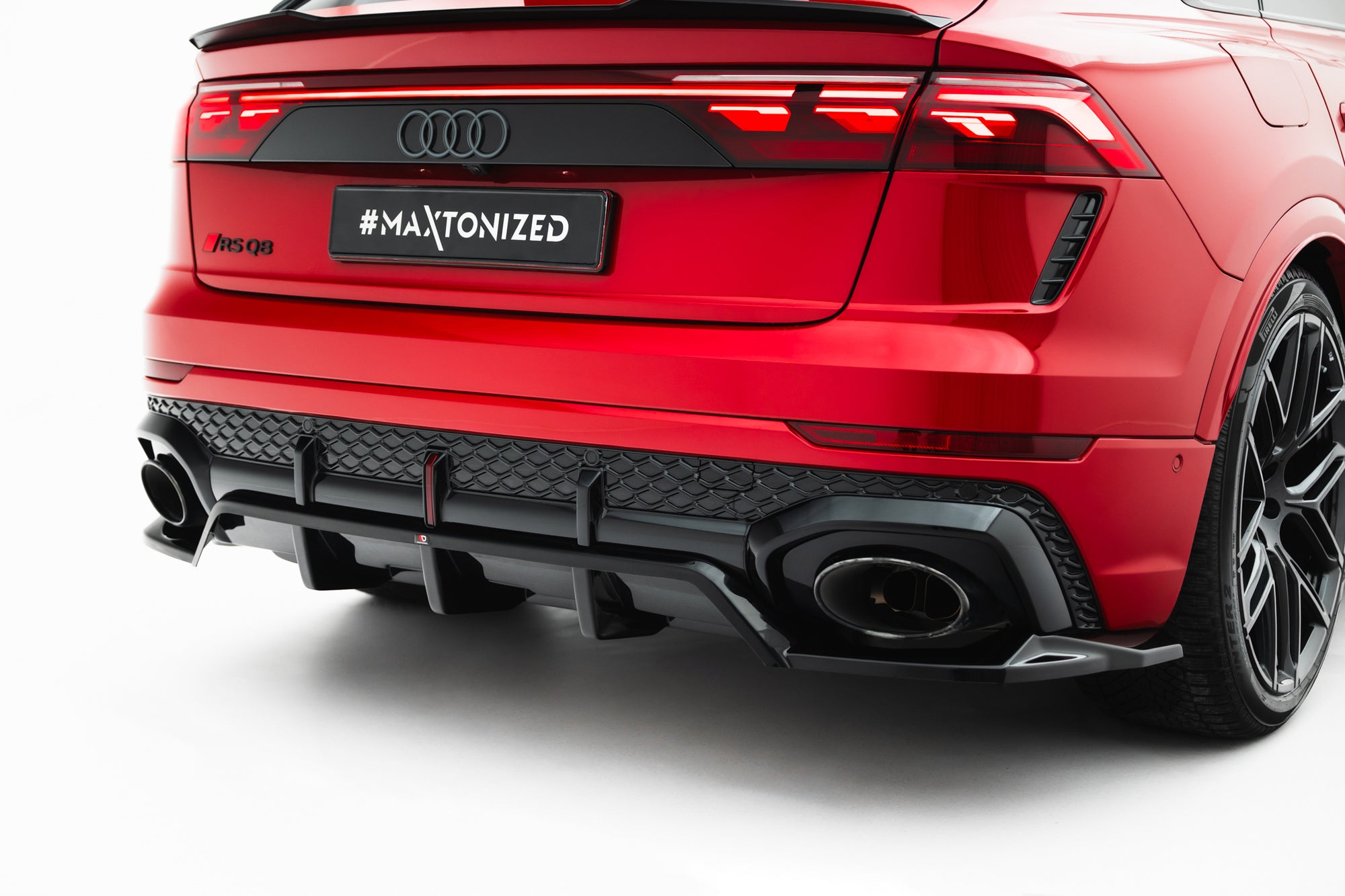 Prelungire splitter bara spate Audi RSQ8 Mk1 Facelift 2023- v11 - Maxton Design