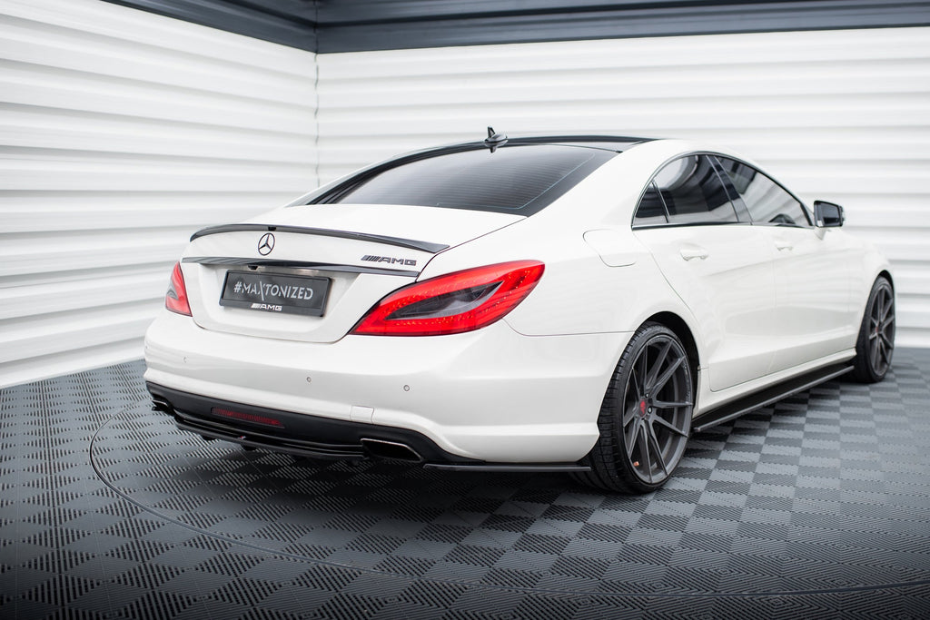 Prelungire splitter bara spate Mercedes CLS C218 Amg Line 2011-2014 v6 - Maxton Design