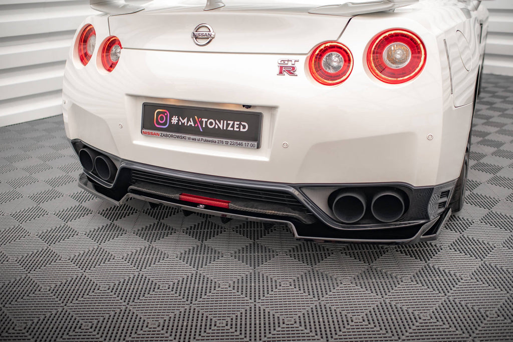 Prelungire splitter bara spate Nissan GTR R35 Facelift 2011-2016 v1 - Maxton Design