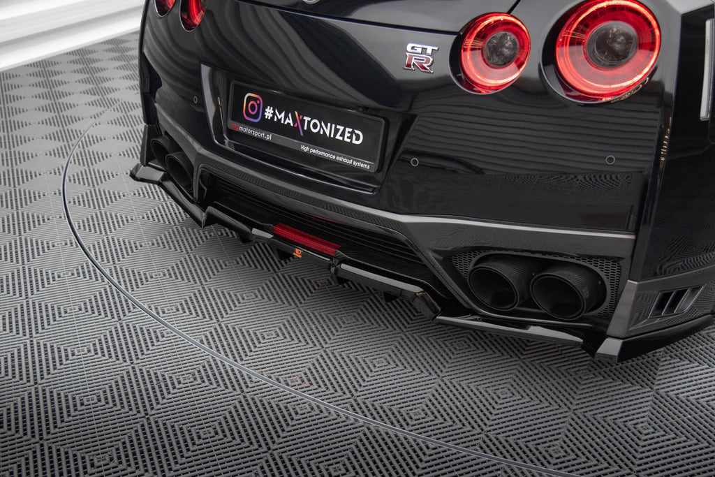 Prelungire splitter bara spate Nissan GTR R35 Facelift 2016-2022 v3 - Maxton Design
