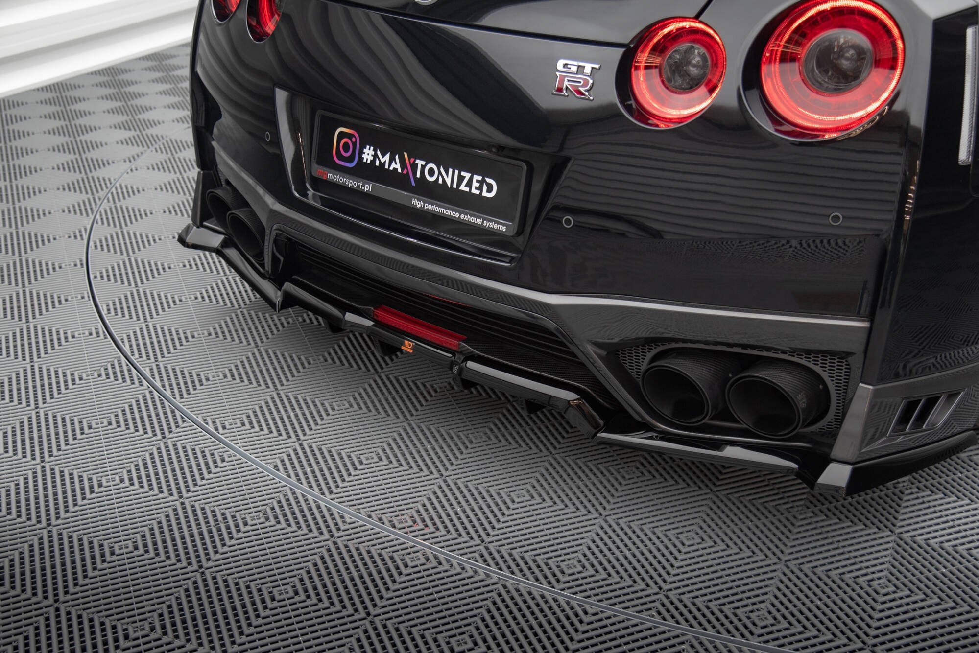 Prelungire splitter bara spate Nissan GTR R35 Facelift 2016-2022 v3 - Maxton Design