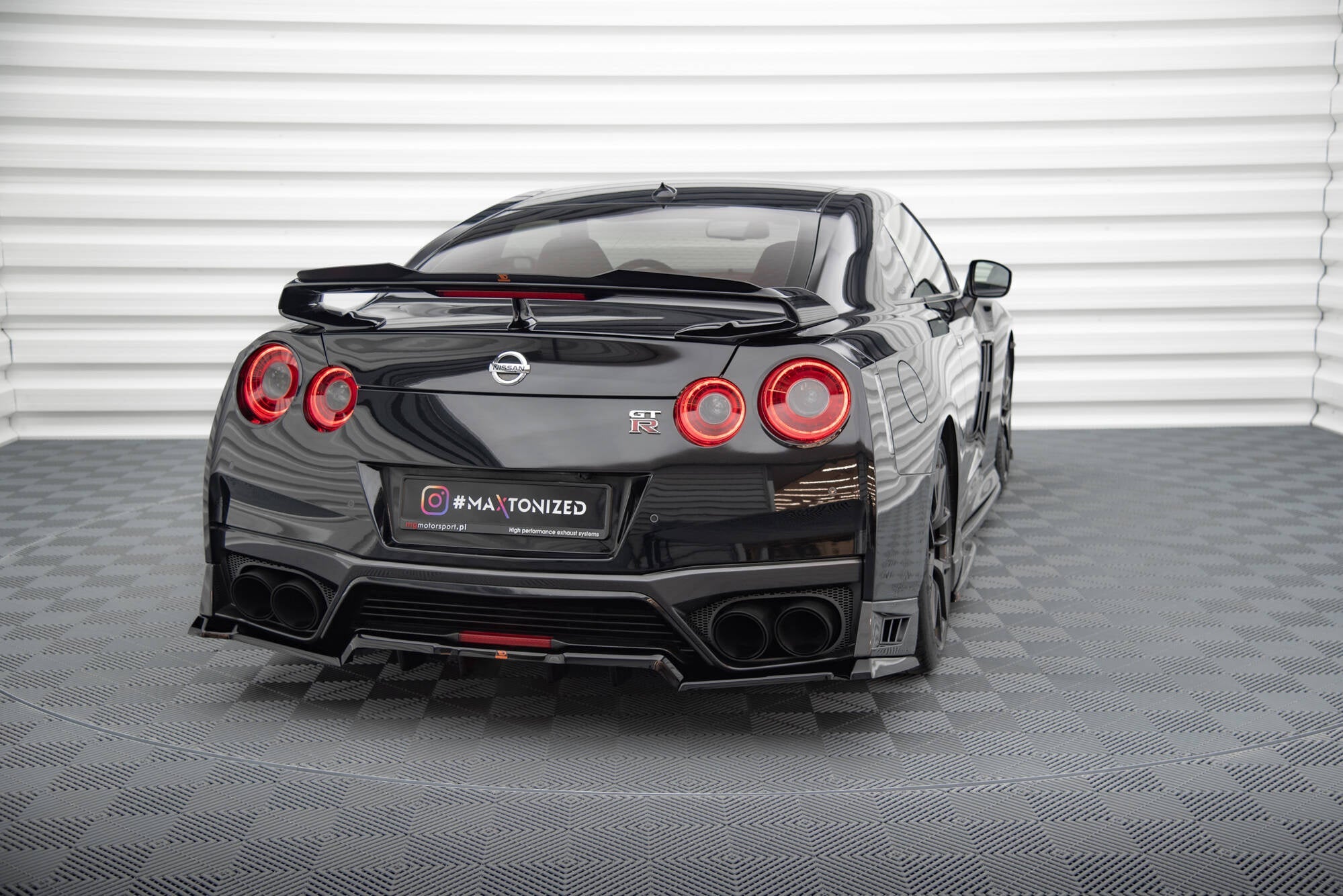 Prelungire splitter bara spate Nissan GTR R35 Facelift 2016-2022 v3 - Maxton Design