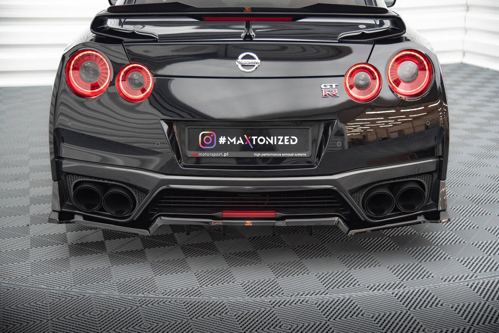Prelungire splitter bara spate Nissan GTR R35 Facelift 2016-2022 v3 - Maxton Design
