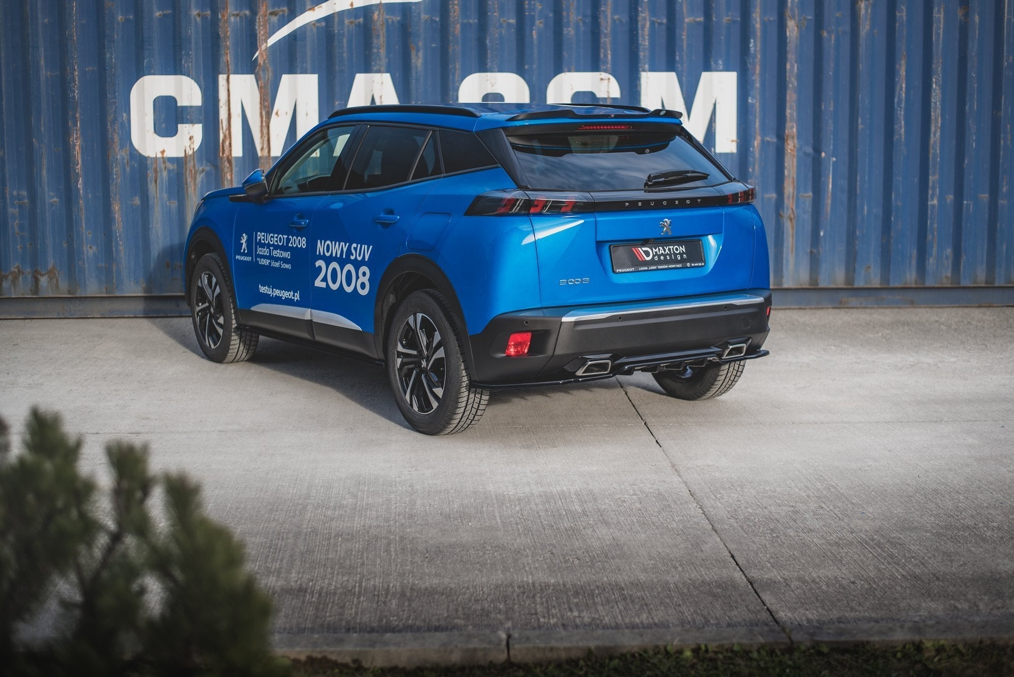 Prelungire splitter bara spate Peugeot 2008 Mk2 2019- v1 - Maxton Design
