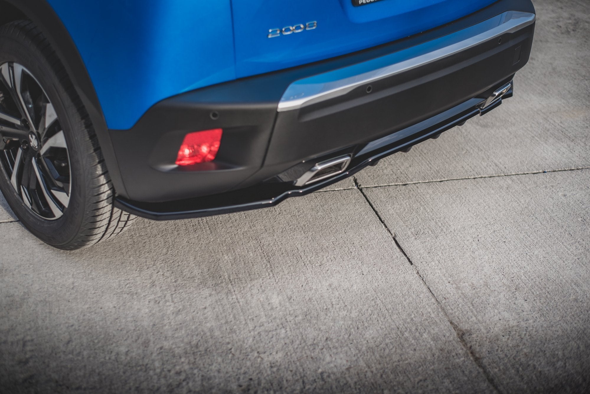 Prelungire splitter bara spate Peugeot 2008 Mk2 2019- v1 - Maxton Design
